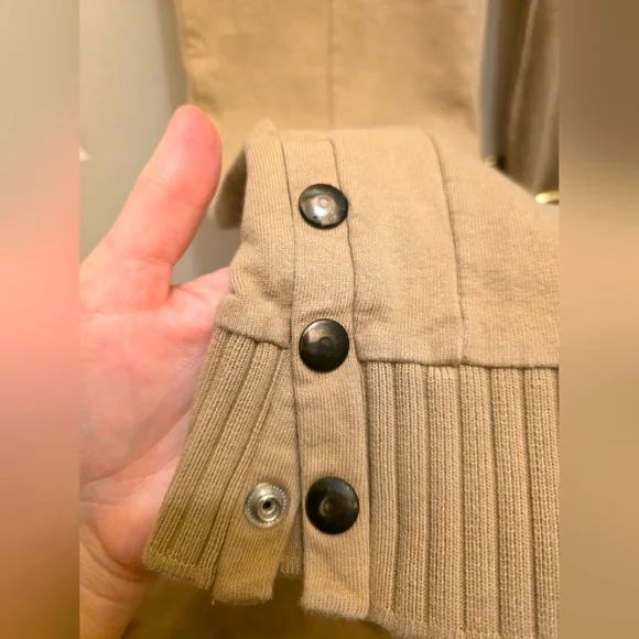 GEF France Jogger Pants with Ribbed Button Cuff– Size Large- EUC (like new) - Picture 3 of 5